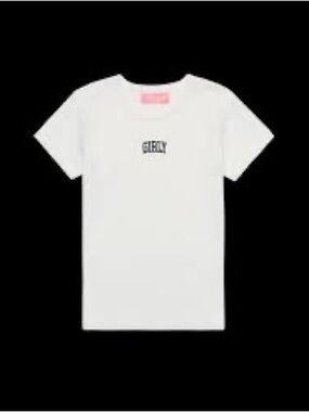 The Toast White Girly Baby Tee in Size Small